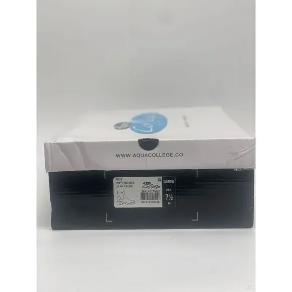 Aqua College Women's Priya Pull-On Ankle Boots - Dark Taupe 7.5M - Picture 5 of 7